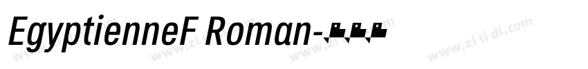 EgyptienneF Roman字体转换